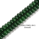 Red/Black/Green/White Glass Crystal Smooth Rondelle Beads 5x8mm 15.5'' Strand