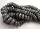 labradorite graduated smooth rondelle beads