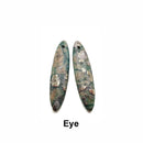 Green Sea Sediment Jasper Pyrite Inclusions Pendant Earrings Sold Per Pair