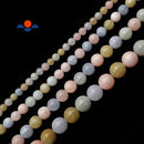 Morganite Smooth Round Size 4mm 6mm 8mm 10mm 12mm 15.5" Strand