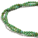 Dark Green Turquoise Smooth Round Beads Size 4mm 6mm 8mm 10mm 15.5'' Strand