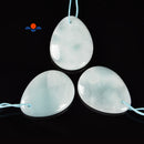 Light Blue Chatoyant Celestite Teardrop Pendant Size 30x40mm Sold Per Piece