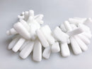 natural porcelain beads smooth tooth