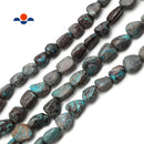 Genuine Blue Turquoise Pebble Nugget Chunk Beads Approx 15x20mm 15.5" Strand