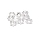 925 Sterling Silver Hollow Star Beads Size 4x10mm 6pcs per Bag