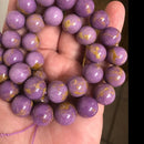 natural phosphosiderite smooth round beads