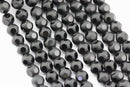 black crystal glass faceted round beads