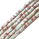 sea blue aqua terra jasper Heishi Rondelle Discs beads
