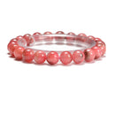 Rhodochrosite Beaded Elastic Bracelet Beads Size 5.5mm - 11mm 7.5'' Length