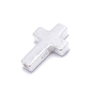 925 Sterling Silver Cross Beads Size 10x14mm 2 Pcs Per Bag
