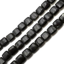 Dark Larvikite Labradorite Smooth Flat Square Beads Size 10mm 15.5" Strand