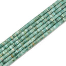 Natural Green Dragon Bloodstone Heishi Disc Beads Size 2x4mm 15.5'' Strand