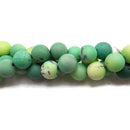 Natural Chrysoprase Matte Round Beads 4mm 6mm 8mm 10mm 15.5" Strand