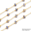 2x4mm Heishi Disc Beads Multi Gemstone Chain Sold One Meter Per Bag
