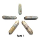 Multi Color Amazonite Double Terminated Points Healing Crystal Wands 4" in.