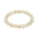 golden rutilated quartz bracelet smooth round