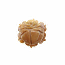 Natural Bamboo Coral Hand Carved Rose Pendant Approx 25mm 30mm Sold Per Piece