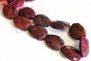 green purple jasper faceted trapezoid beads