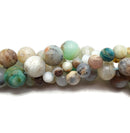 Natural Multi-Blue Opal Smooth Round Beads 6mm 8mm 10mm 15.5" Strand