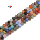 Natural Chakra Matte Round Beads Size 6mm 8mm 10mm 15.5'' Strand