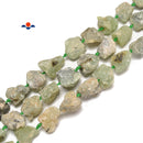 Natural Prehnite Rough Nugget Chunks Beads Size 20-30mm 15.5'' Strand