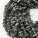 labradorite center drill pebble nugget chips beads