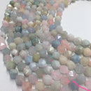 morganite pink faceted star cut