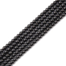 Titanium Black Hematite Smooth Round Beads 2mm 3mm 4mm 6mm 8mm 10mm 15.5"Strand