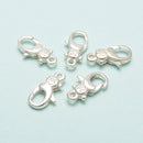 925 Sterling Silver Bear Clasp Size 7x12mm 4Pcs Per Bag
