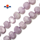 Natural Kunzite Rectangle Slice Faceted Octagon Beads Approx 15x20mm 15.5" Strand