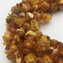 amber irregular pebble nugget Chips beads