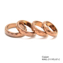 Four Sizes Hematite Band Ring Basic Ring Faceted Ring 4 Pcs Per Bag Sale by Bag