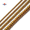 Gold Hematite Faceted Rondelle Beads 2x3mm 3x4mm 4x6mm 5x8mm 15.5" Strand