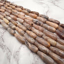 multi color moonstone faceted teardrop beads