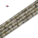 Natural Labradorite Heishi Disc Beads Size 2x4mm 3x6mm 15.5'' Strand