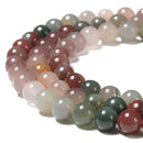 Rare Natural Yanyuan Agate Smooth Round Beads Size 6mm 8mm 10mm 15.5'' Strand