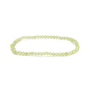 02-Natural Gemstone Faceted Round Beaded Elastic Bracelet 2mm 3mm 4mm 7.5'' Long