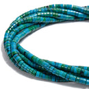 Azurite Heishi Disc Beads Size 2x4mm 3x6mm 15.5'' Strand
