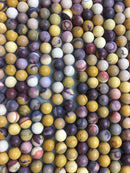 mookaite jasper matte round beads