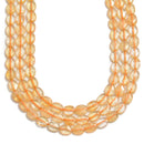 natural citrine faceted oval beads