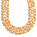 natural citrine faceted oval beads 