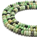 hydrogrossular garnet smooth rondelle beads