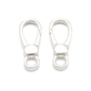 925 Sterling Silver Big Lobster Clasp Size 9x20.5mm 2 Pcs Per Bag