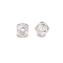 925 Sterling Silver Octagonal Beads Size 4.3mm 7pcs per Bag