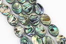 abalone oval shape beads