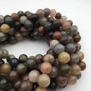 multi color quartz smooth round beads