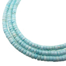 light blue turquoise Heishi Rondelle Discs beads