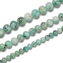 Natural Sky Mountain Jade Smooth Round Beads Size 6mm 8mm 10mm 15.5'' Strand