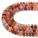 Carnelian Rondelle Wheel Disc Beads Size 9-10mm 11-12mm 12-13mm 15.5'' Strand