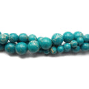 Blue Sea Sediment Jasper Smooth Round Beads 4mm 6mm 8mm 10mm 12mm 15.5" Strand